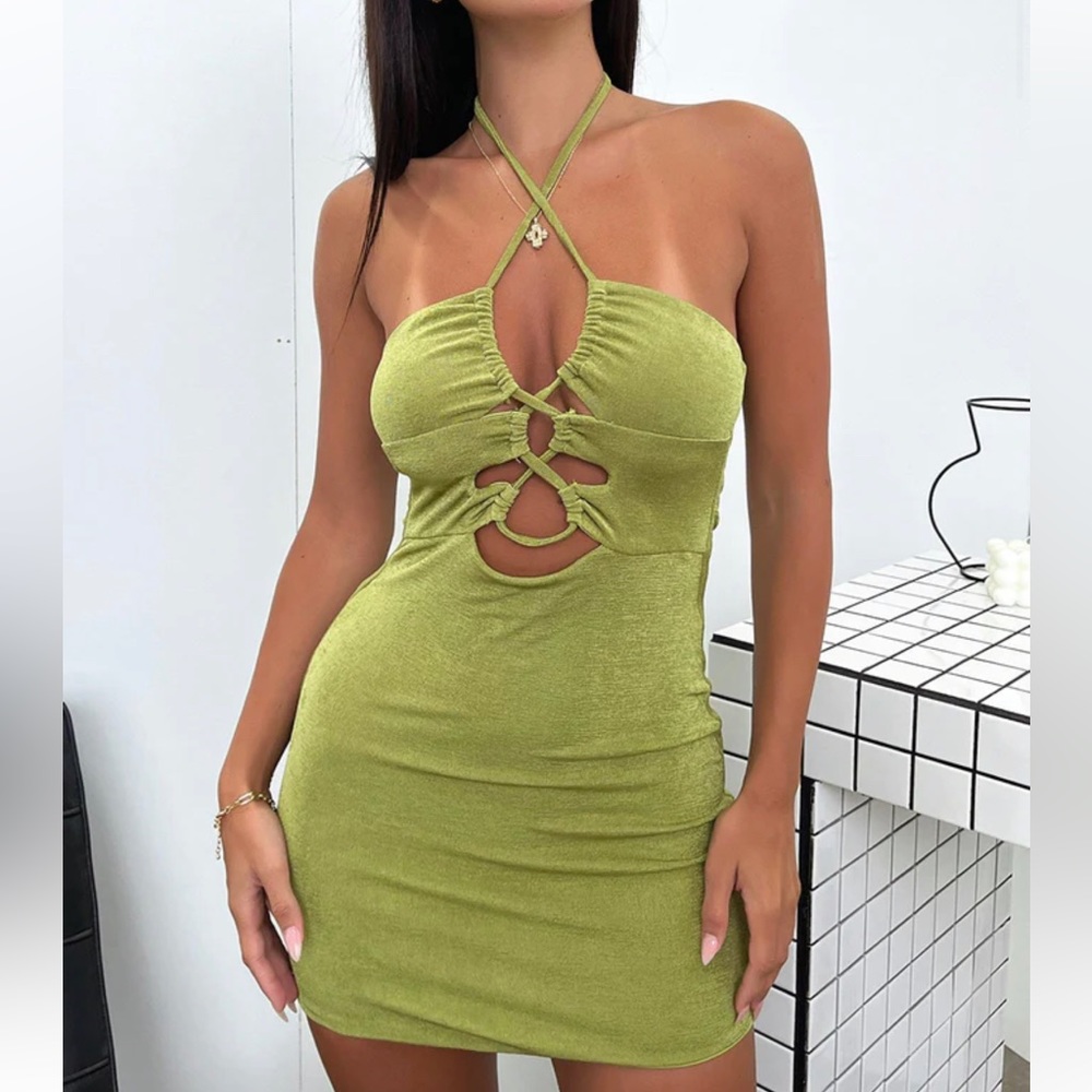 PIA DRESS by:THATS SO FETCH | BRAND NEW W/TAGS. Double lined bodycon style dress
